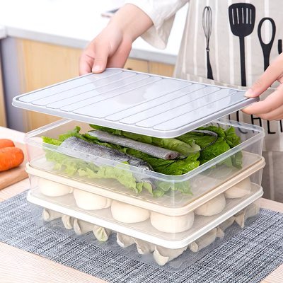 Boîte de Rangement - FoodSaverBox™ - Carré gris - Mon univers - cuisine