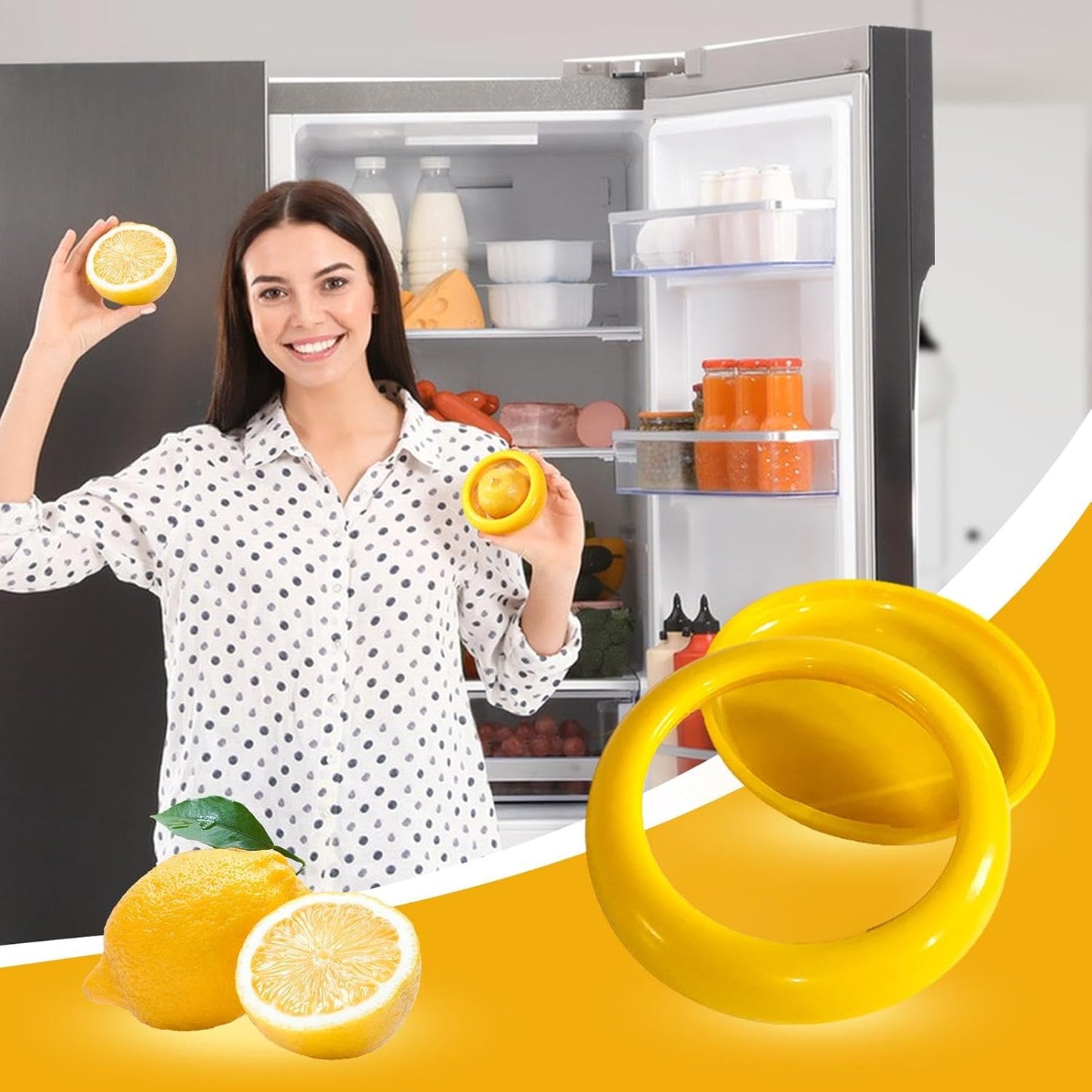 Couvercles - SnapWrap™ - Citron - Mon univers - cuisine
