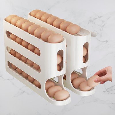 Rangement Oeufs - RollingEggRack™ - Beige - Mon univers - cuisine