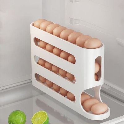 Rangement Oeufs - RollingEggRack™ - Beige - Mon univers - cuisine